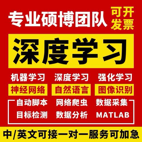 深度学习代做matlab程序编写机器学习定制神经网络代编图像识别