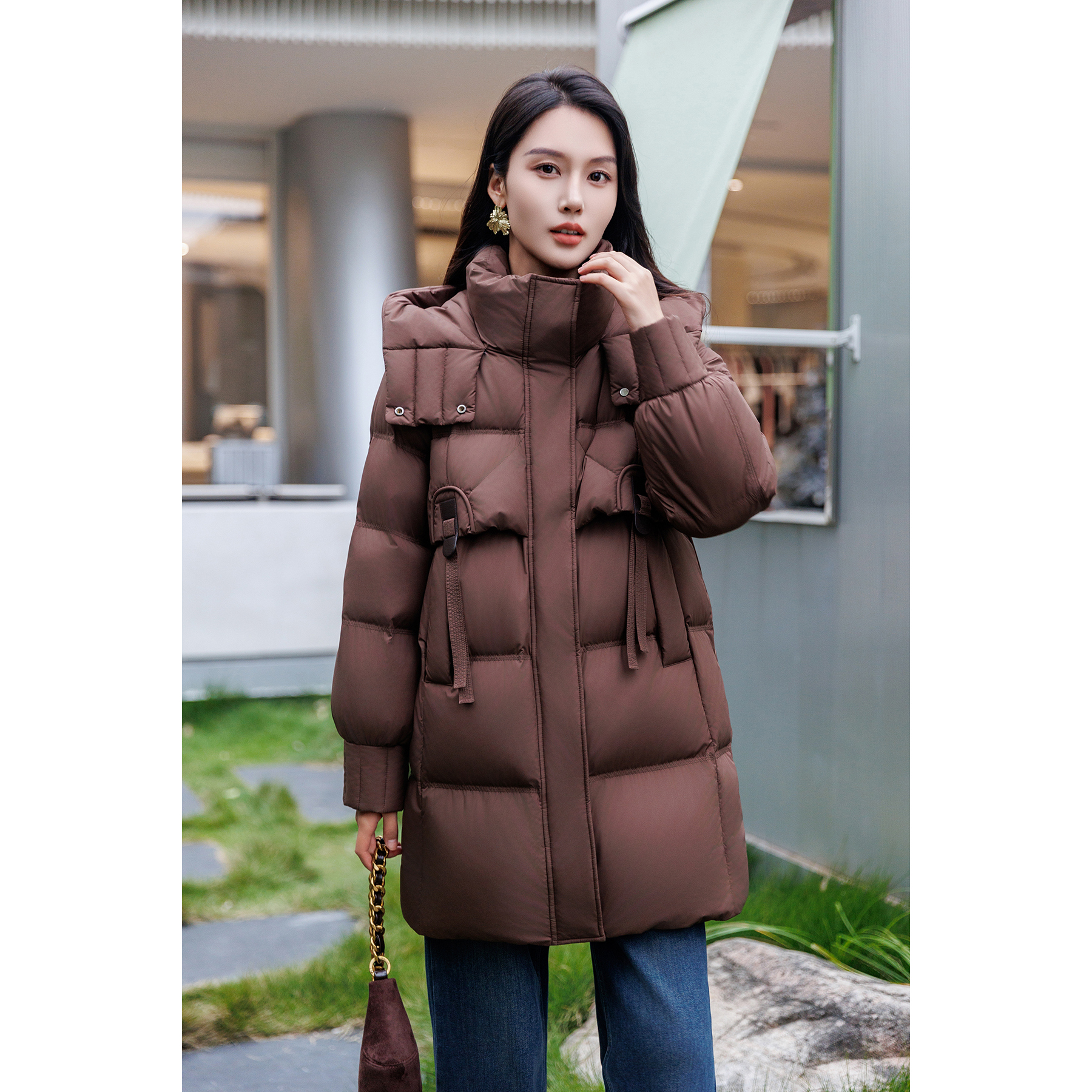 夏日会在晚餐后90白鸭绒羽绒服