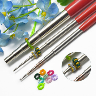 五段实心绕线棒定型线圈平结圈绕线压线拉卷线工具手工扩孔器神器