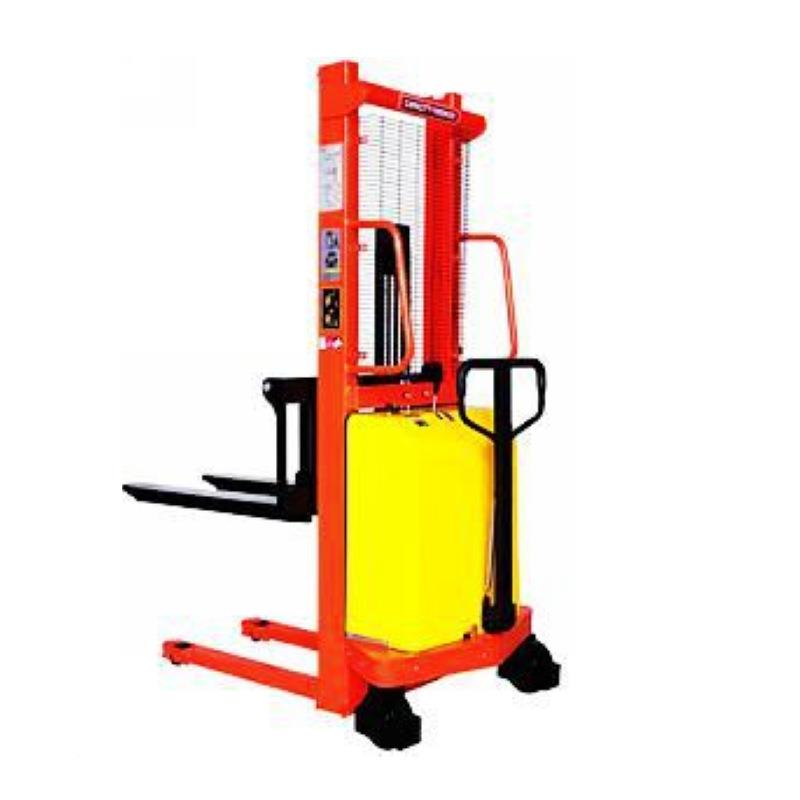 高半电动托539盘堆垛车半电堆高机 升高叉车  1动 2吨 手推电升堆