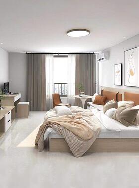 定制卧室客间房具宾馆专用床标酒店家 全套板523式人才青年公寓家