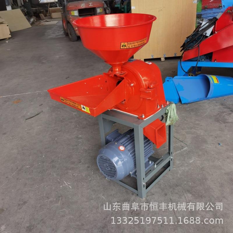 双料斗小型三七磨粉机甘草辣椒不锈钢粉碎机10马力柴油带动粉碎机