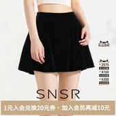 圣妮思2026春季 高腰女裙裤 黑色时尚 半身裙百搭a字裙短款 修身 SNSR