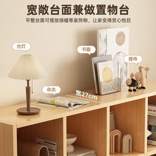 子柜书架 书柜置物架客厅落地矮柜家用储物组合收纳柜书房田园风格