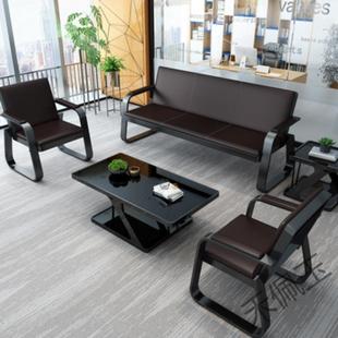 简约现代接待家用三人出租屋商务办公 办公室沙发茶几组合套装