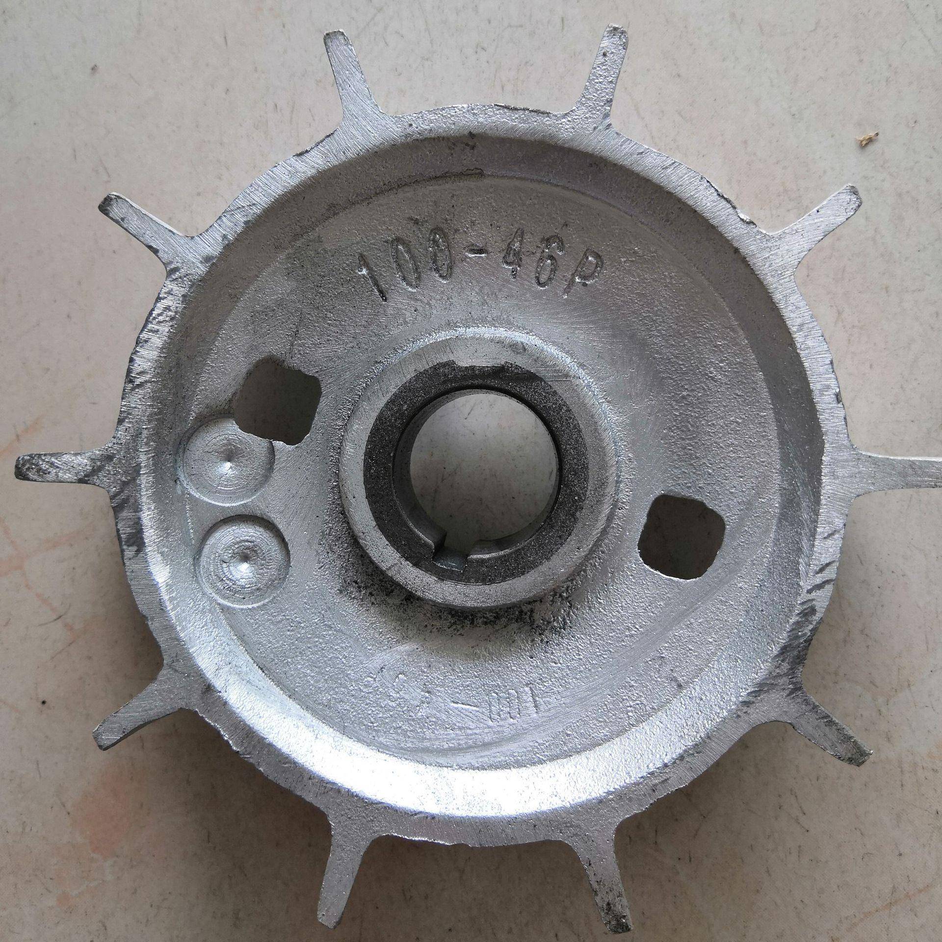 【折扣价】电机散热风扇叶电机铝风叶电机铝风叶M2JA100L4A100-4.