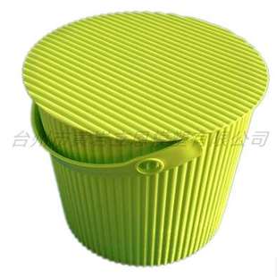 储水桶塑料家用小号加厚手提带盖圆水桶学生宿舍多功能洗衣收纳桶