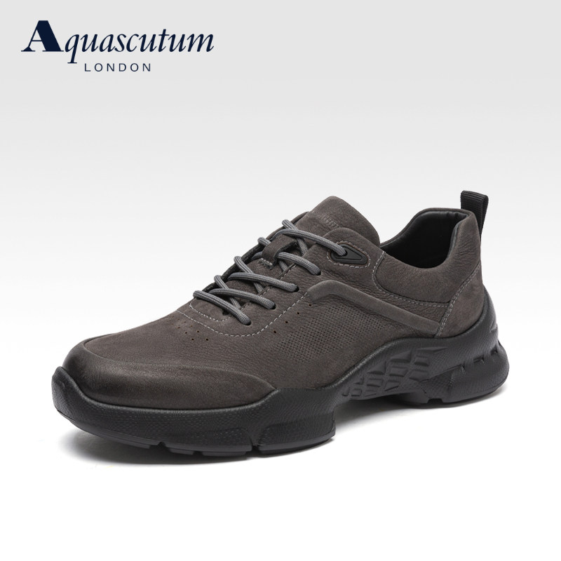 Aquascutum雅格狮丹休闲男鞋2026新款秋冬真皮防滑运动休闲鞋男,流行男鞋,时尚休闲鞋,淘宝优惠券,粉丝福利购,淘宝优惠卷