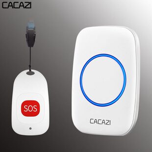 老人呼叫器无线家用遥控远距离求助门铃病人应急呼唤响铃器 防水