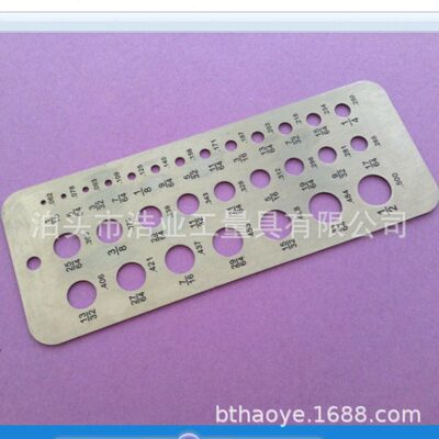 测径规17/64-1/2 0.062-0.250螺栓直径尺寸指数规 不锈钢钻头量规