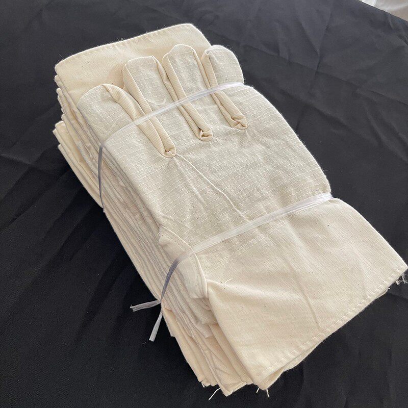 佳昕牌20双三层全衬加绒加厚耐油D防护帆布手套耐磨抗撕裂劳保手