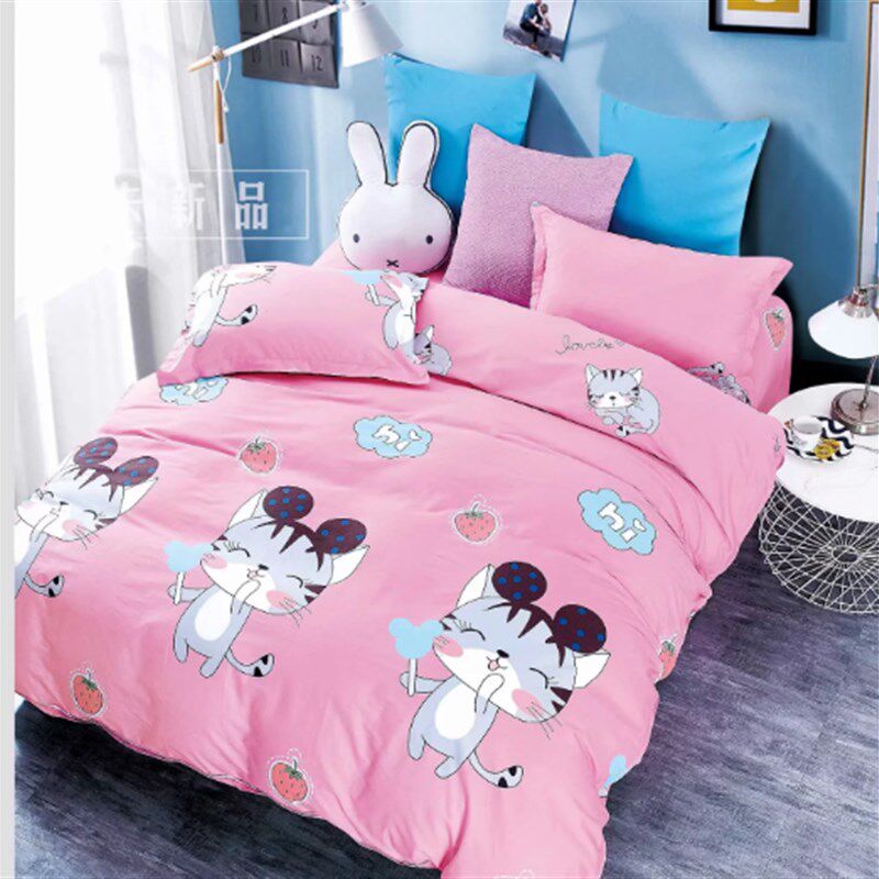 加厚纯棉布料加工床单被套v四件套床品面料斜纹全棉布订做成品