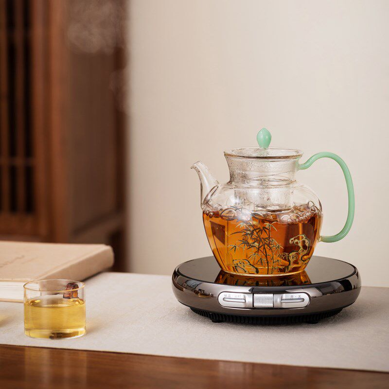 玻璃煮茶壶可明火l电陶炉烧水壶耐高温带滤网蒸煮养生壶加厚茶具