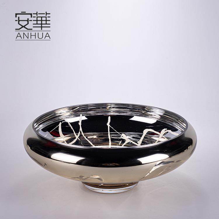 安华现代简约艺术果盘家居玻璃装饰品创意摆件高端精致工艺品,鲜花速递/花卉仿真/绿植园艺,割草机/草坪机,淘宝优惠券,粉丝福利购,淘宝优惠卷