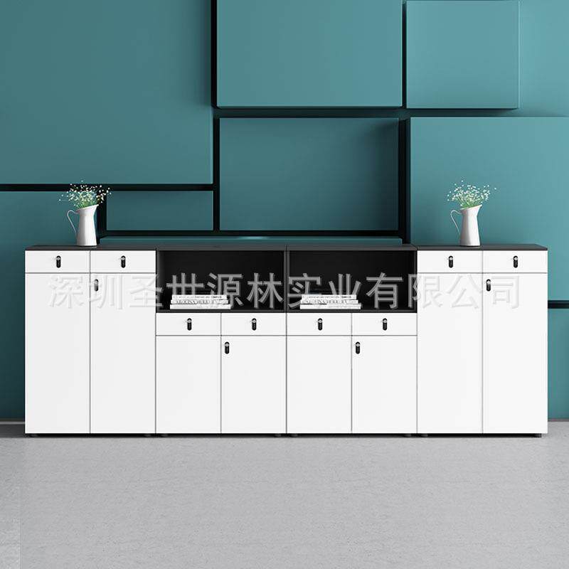 直销木质文件组合柜财务办公室资料储物收纳柜多功能展示柜