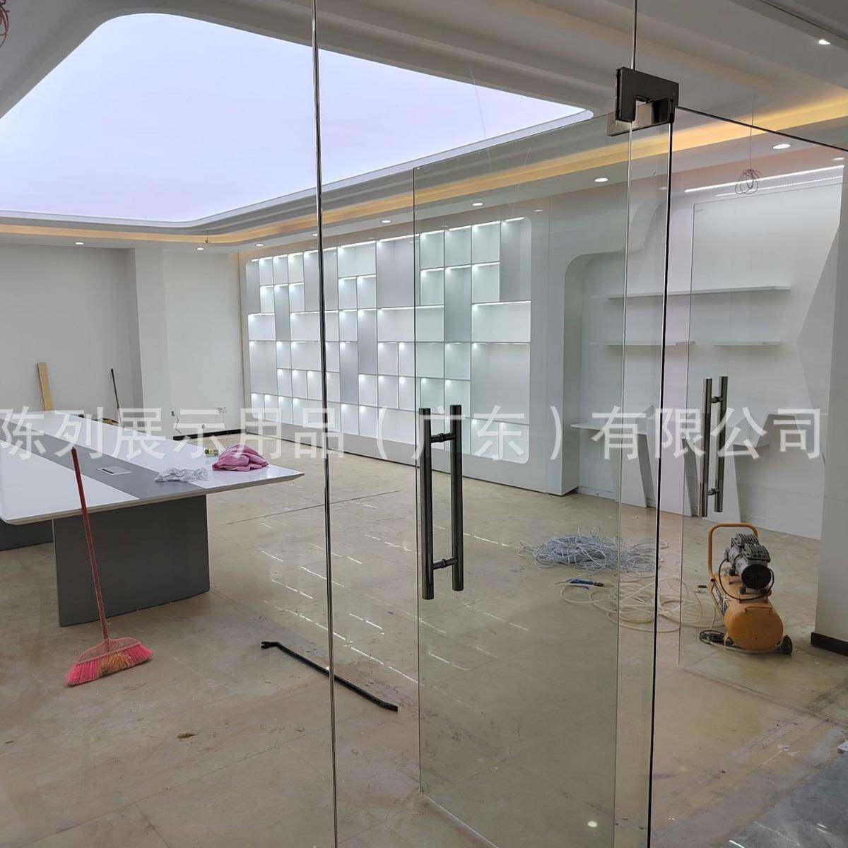 公司展厅会议厅企业墙面展柜制作整店设计样品间展示柜展览道具