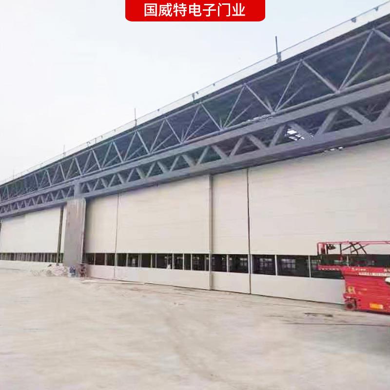 青岛大型厂房工业提升门柔性机库门船舱柔库大门自动感机应快速门