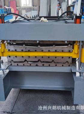 彩钢双层压瓦机全自动8490双层压瓦机铁皮屋顶瓦楞机现货