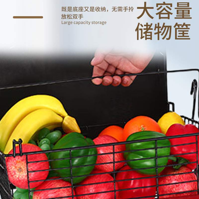 可折叠购物车现货可推可坐助步车六轮助行车老年人买菜手推车