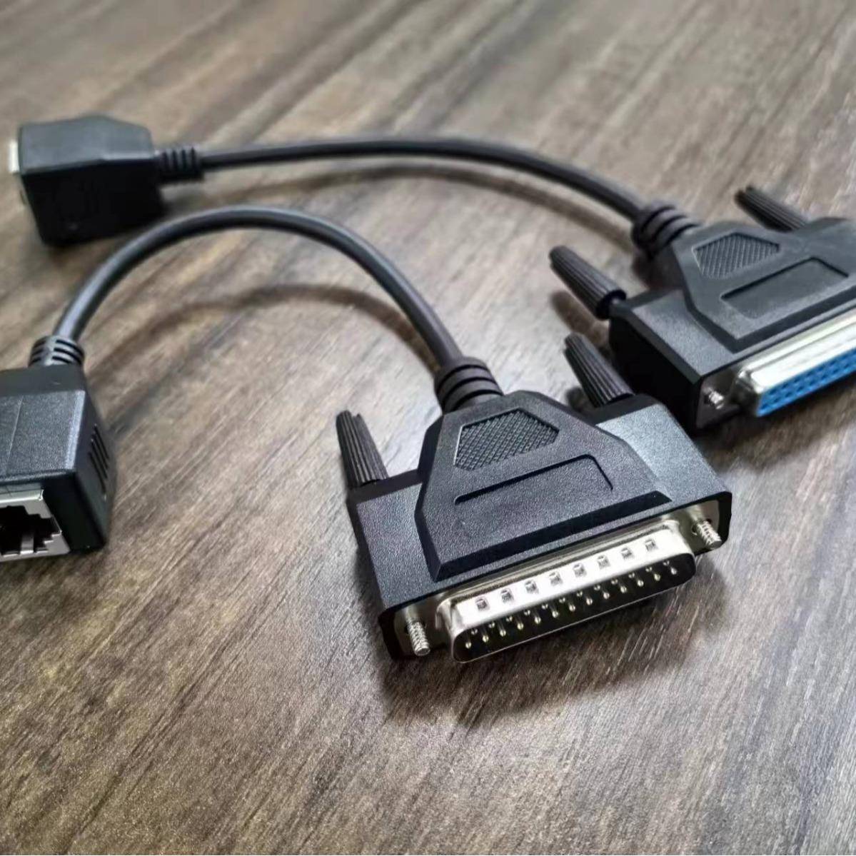 激光灯转接线25针ILDA接头转网口酒吧激光灯转接线DB25转网线口