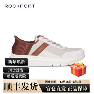 透气网面闪穿鞋 Rockport 2025夏季 男一脚蹬运动休闲鞋 乐步健步鞋