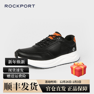 运动休闲鞋 Rockport 秋冬皮革跑步鞋 男 宽楦舒适健步 乐步运动鞋