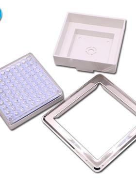 泳池FLED水装下灯水底灯泳池方形照灯具水池配件明LED七景彩灯饰