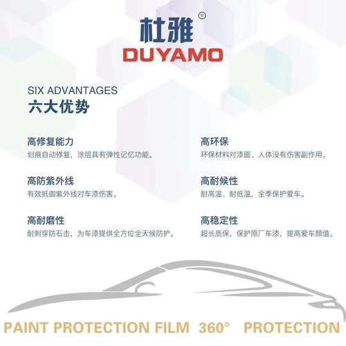 工厂护汽车tpu漆面透IAO保膜高明款疏水防刮免烤贴膜隐形亮车衣