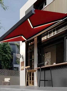 用全电动遮阳棚遮雨伸缩式自动遥控别墅户外雨阳Jiyuan09台家庭院