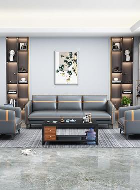 办公室沙茶发几组K2365简合套装接待室小型约现代商务洽会客谈三