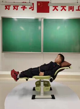 学课桌椅多功能调节手摇可式升降生学课习桌卧式躺hp-4645平护腰