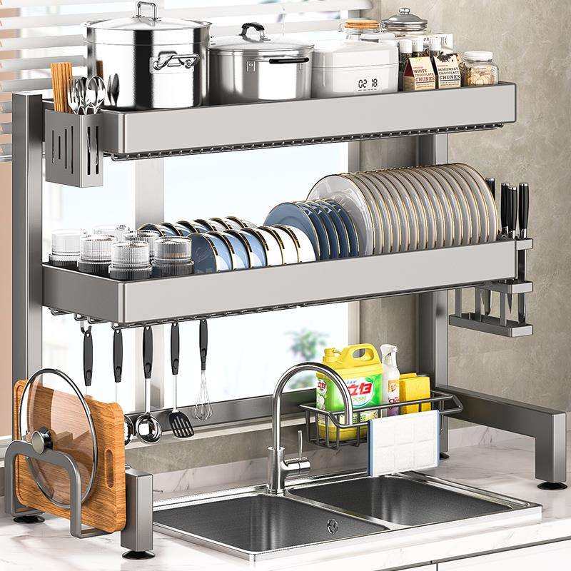 功A9L不锈钢厨房水槽置物水架多盘能洗碗槽水池边放碗碟F7755J9J,厨房/烹饪用具,抹布架/厨房清洁收纳架,淘宝优惠券,粉丝福利购,淘宝优惠卷