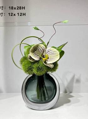 蝴兰轻摆奢绿植花艺蝶谈桌售楼部茶几客ALtj#fgu洽厅餐桌件