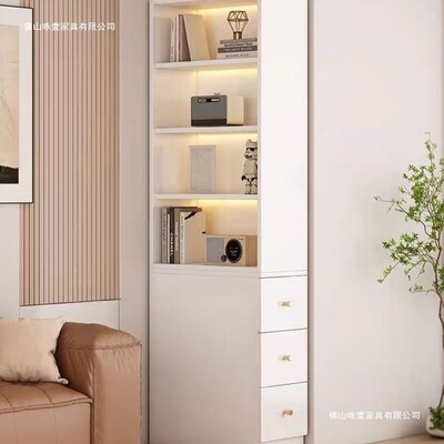书柜木极窄置物高柜转角书架落书TFW实橱电视柜地侧边纳夹缝收储