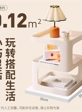 床头现代代简约客厅茶几卧室沙柜发边几63584小户床型边桌替置物