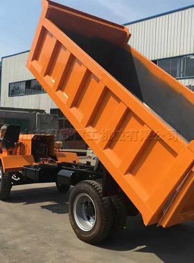 牌四不像拖机四DO-302df驱六轮程工拉载重运输车后卸楼板物料装载