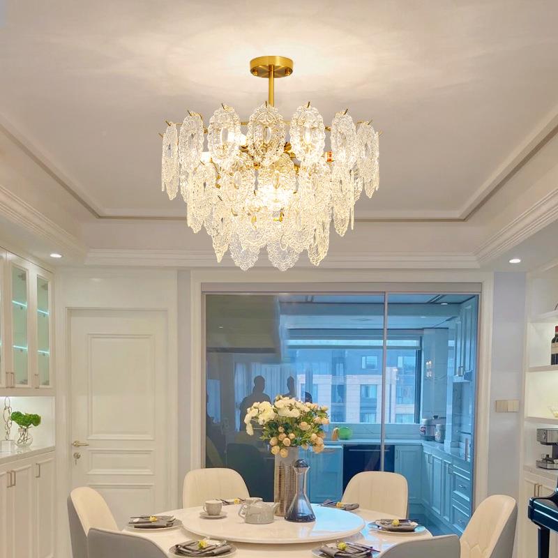 卧室法式轻奢后现主卧客代厅灯具简约现代创灯意温馨130水晶吊灯4