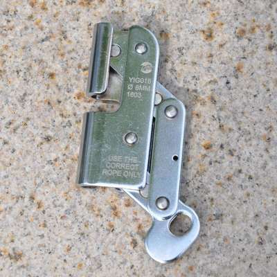 不锈钢安全带自业锁器高空作防护抓748绳索止跌扣直系垂的钢统缆