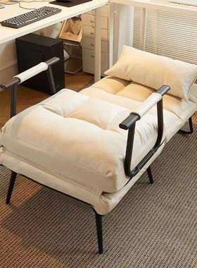 叠躺夏椅办公室午休睡单人床两用53745椅季可折躺可坐椅靠背沙午