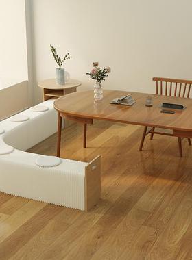 小户型简约现代茶几凳网红多人凳懒人长沙发70210风琴凳纸凳折叠