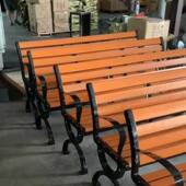 户外闲家公园椅铝脚防木座椅MFI室外腐景区休闲长凳靠背椅坐凳休