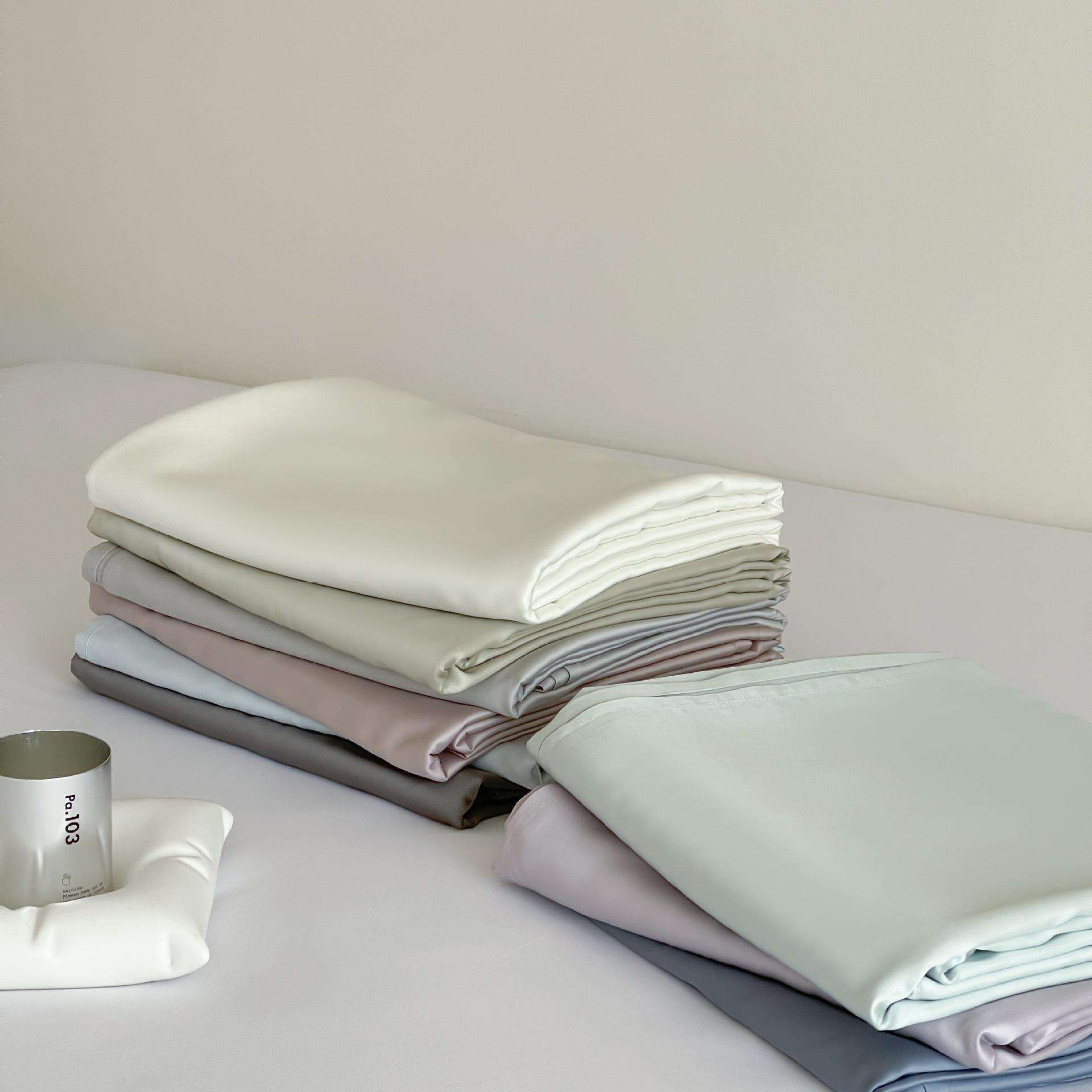 0莱赛尔天丝床单单件简约纯天丝单品色支现代风凉爽丝滑夏6季床笠