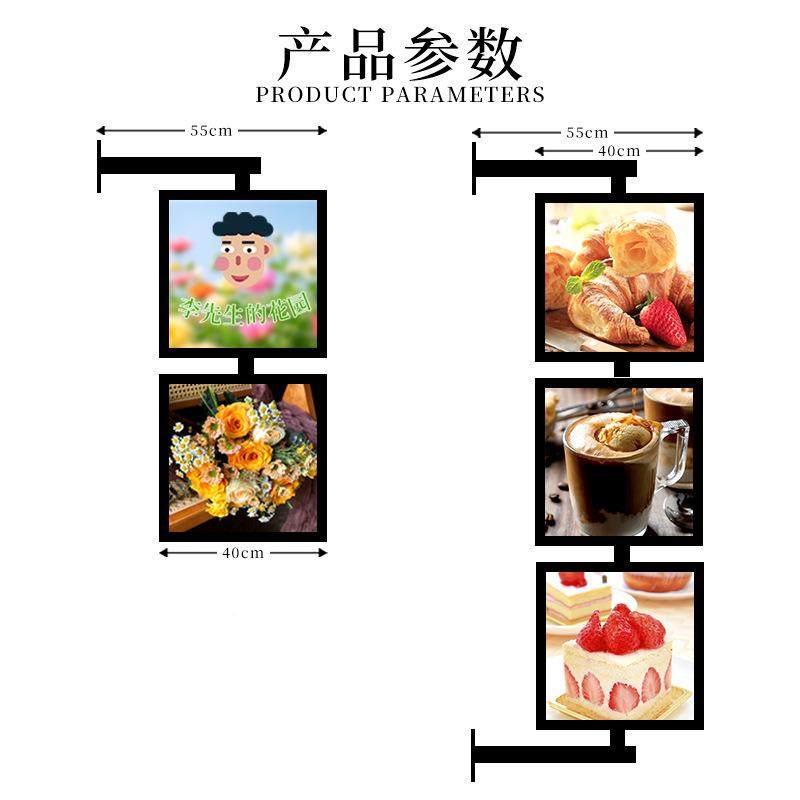 侧装旋转灯箱侧挂墙外D式方形户615创意LE门头店滚动网红铺广告招,电子/电工,接线端子,淘宝优惠券,粉丝福利购,淘宝优惠卷