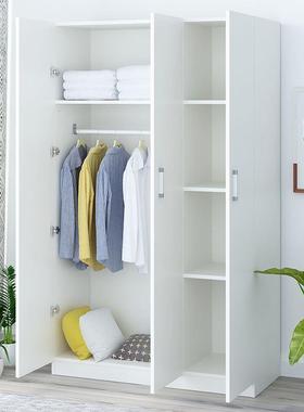 衣约柜简现代经济型组装实板式租房宿舍简易木72566人双人家单用