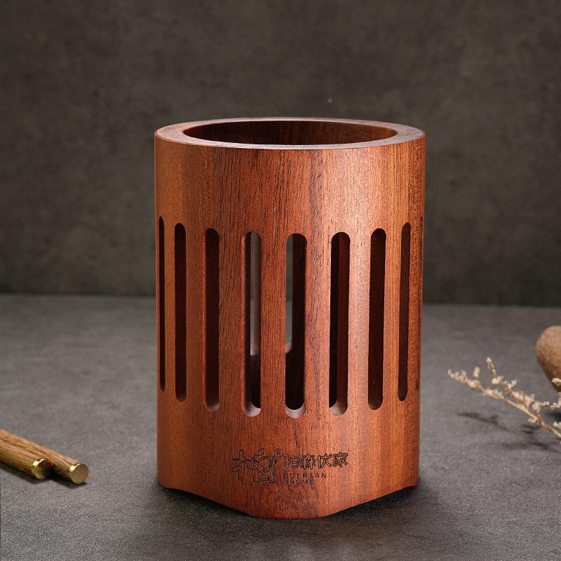 xyt实制子筒家防F76M7T75木锈不锈钢沥水餐具用收筷纳可壁挂式筷