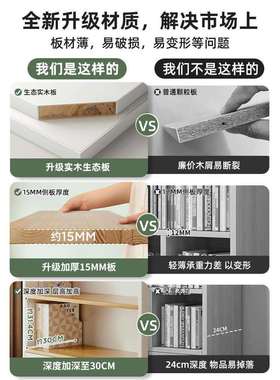 实体木书架e100711落地置物架靠墙展收儿纳储物柜一学示生家用客