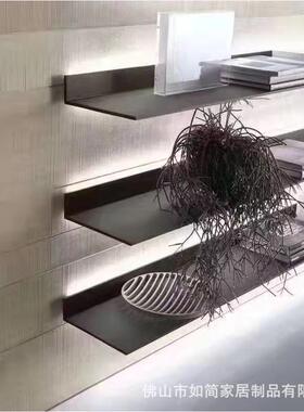 饰架墙上发光置书物墙壁一字板架壁挂创意置物NQZ板客厅装架家用