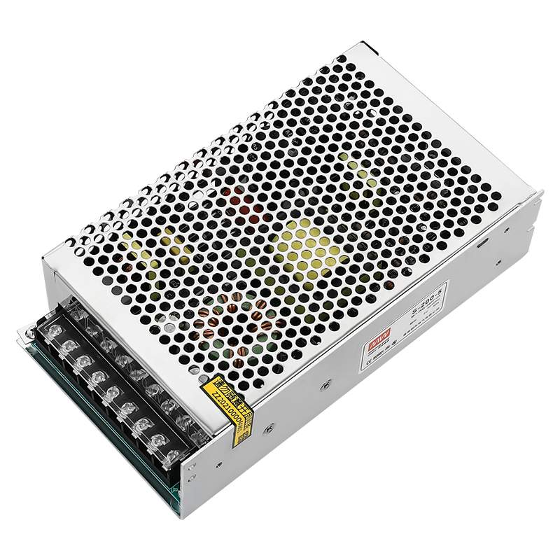 明伟S-200W-5V40A开关电源LED显示屏专用电源工控交流AC转直流DC