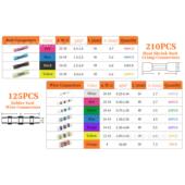 35PCS盒装 热缩3对接连接器125PCS焊接密线子2封10个防水焊PRR端锡
