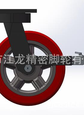 超型4.4级吨聚氨酯超聚氨酯VWB超密重型双排轮超重型可重脚刹精脚